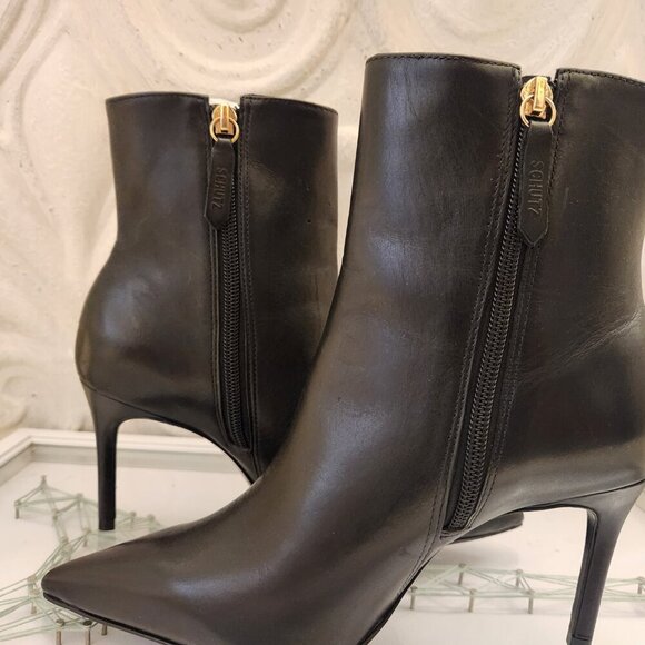 SCHUTZ Leather "Mikki" Point toe Booties. NIB. Size 7 - Picture 4 of 12
